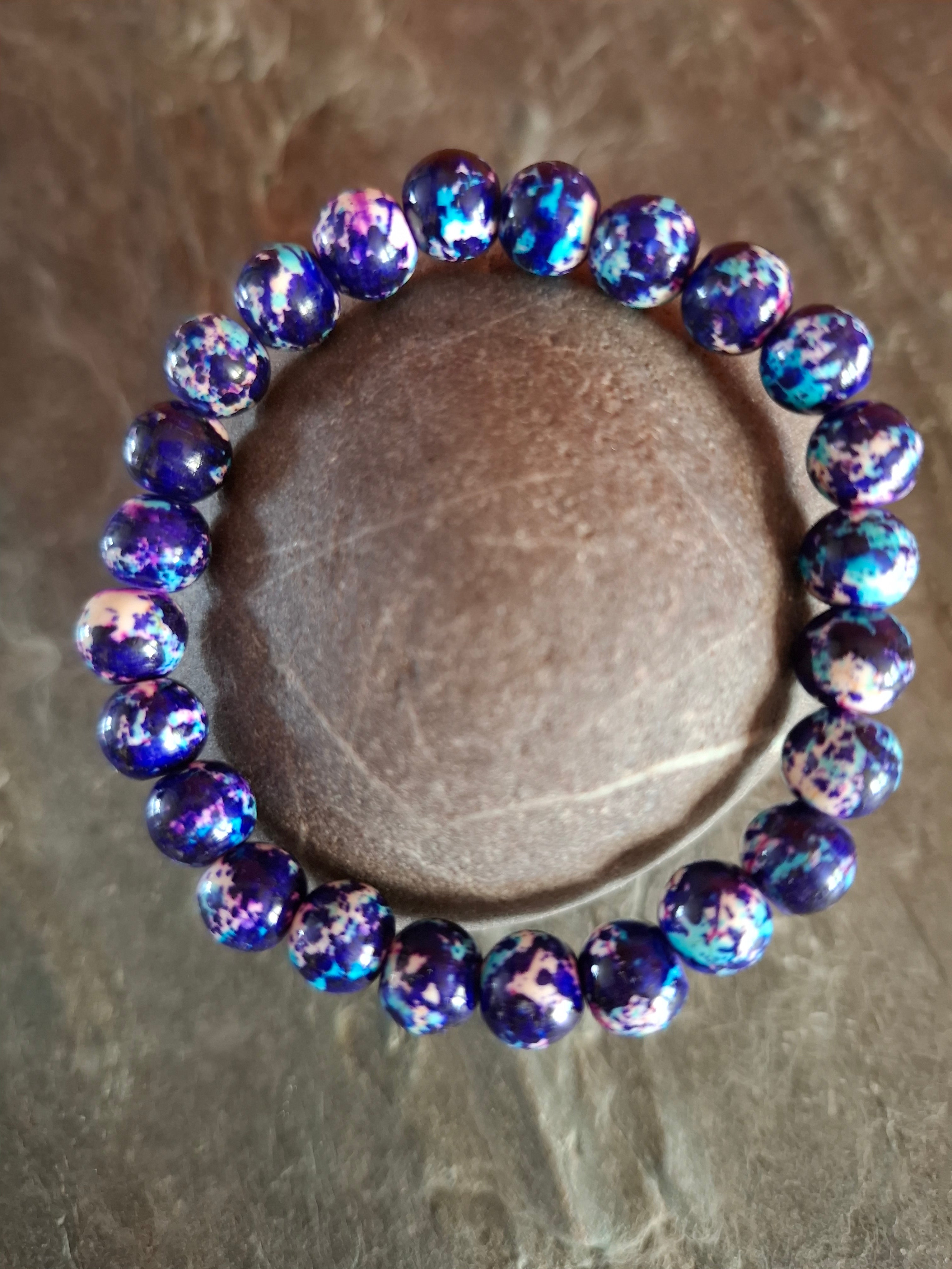 Blue Agate Anti-Depression Natural Stone Bracelet