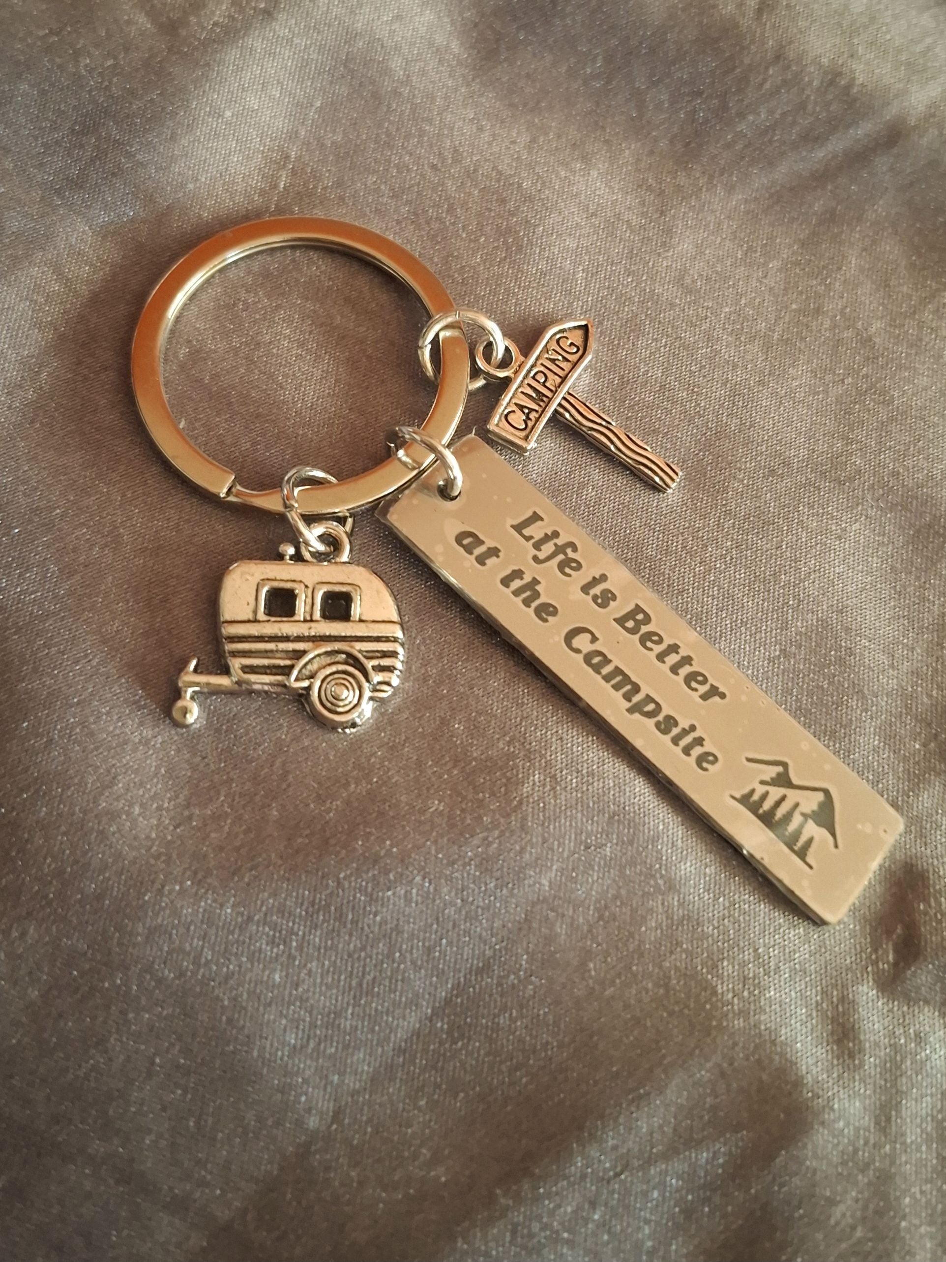 Life is Better at the Campsite Keyring