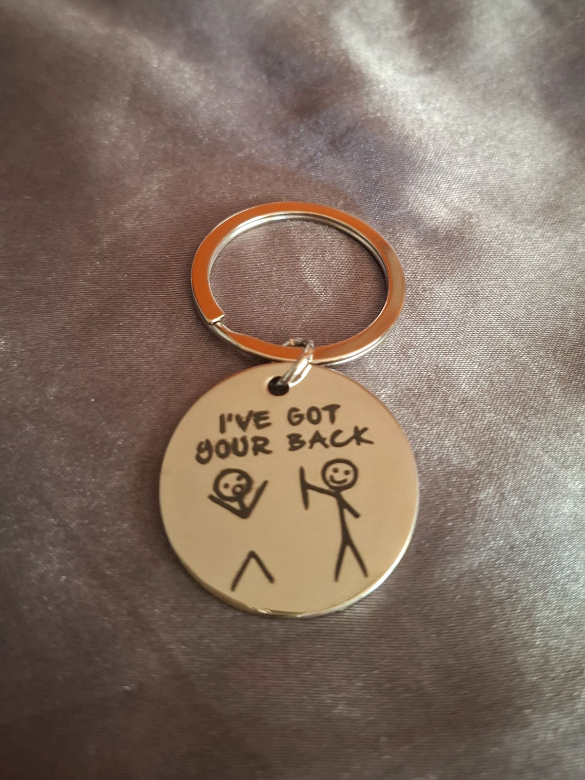 I've Got Your Back Stickman Keyring