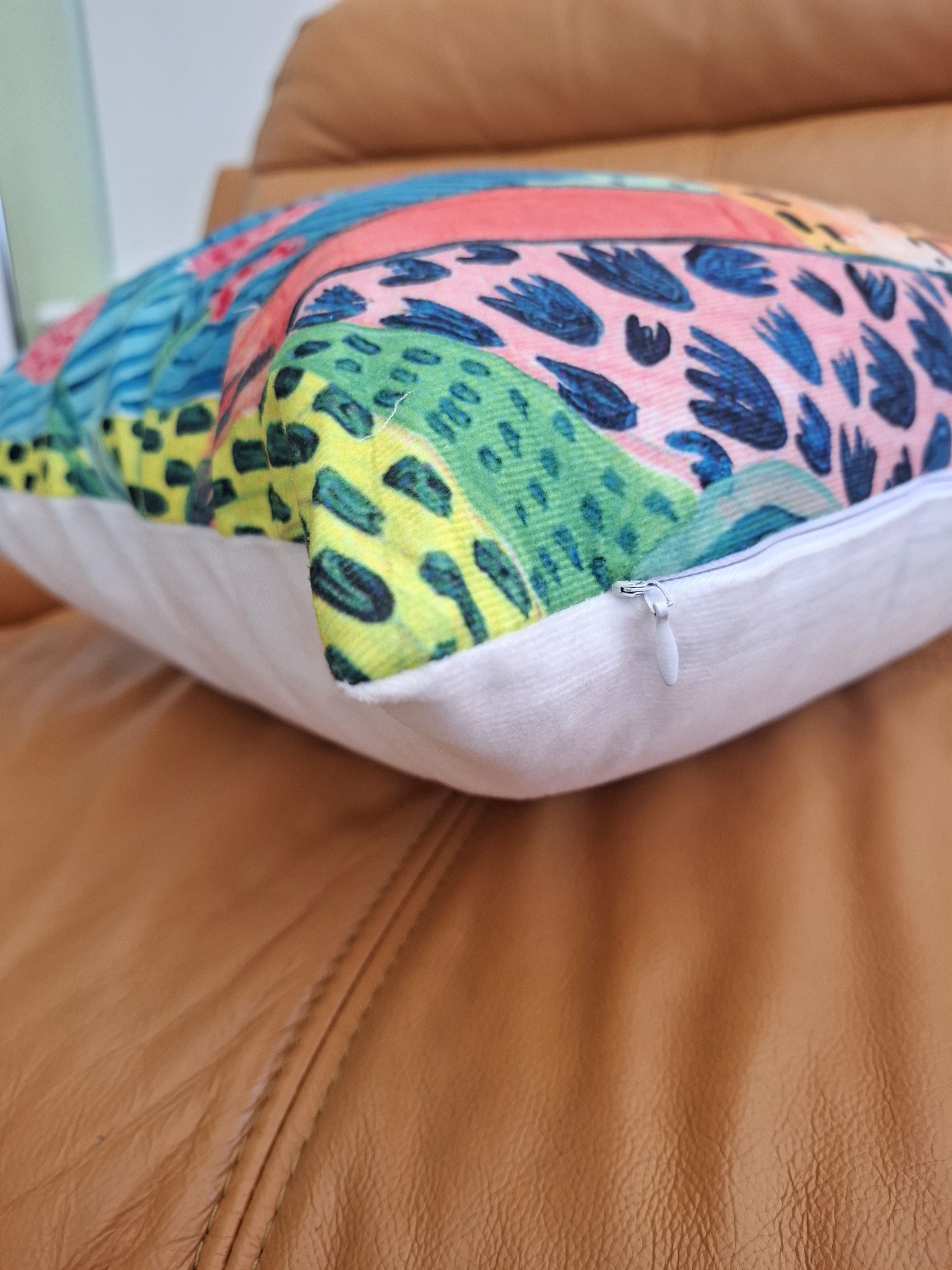 Abstract Leopard Design Cushion Cover 45x45cm