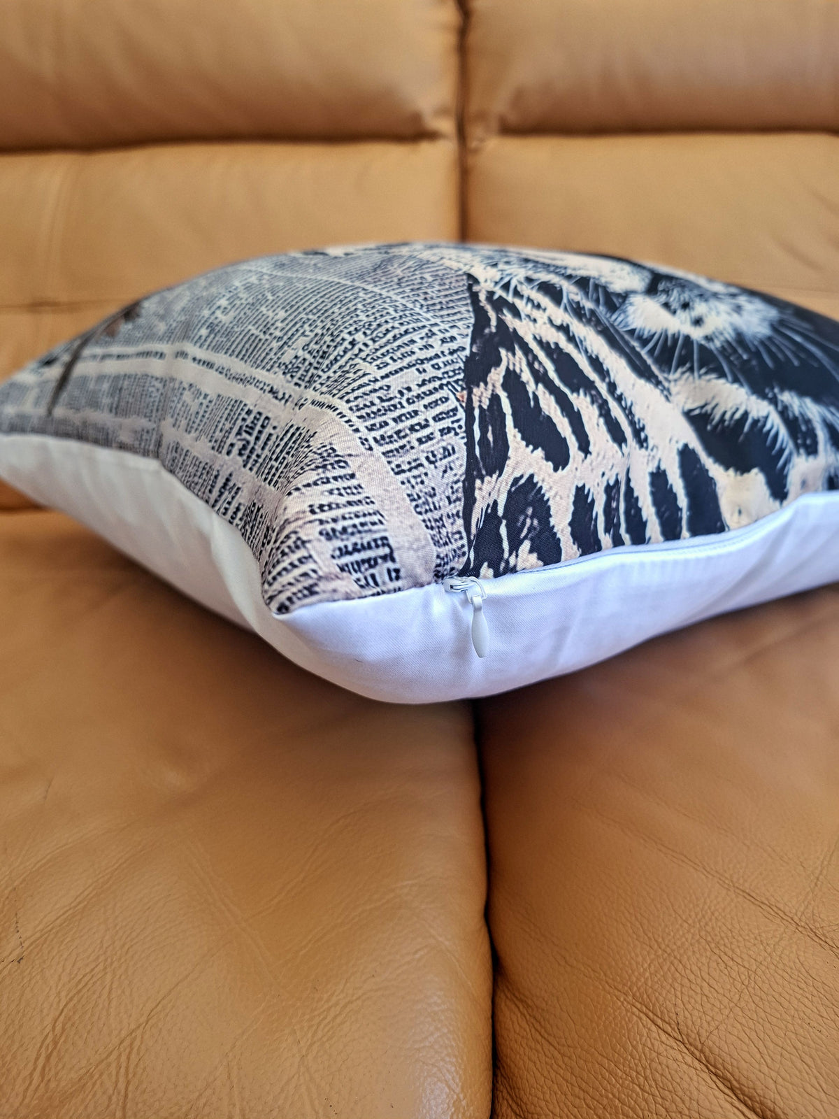 Floral Leopard Design Cushion Cover 45x45cm
