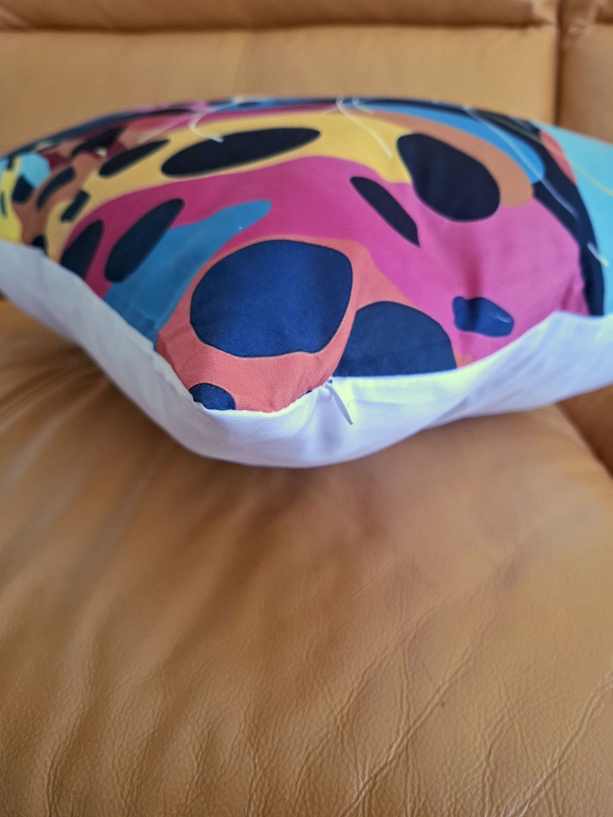 Teal Leopard Design Cushion Cover 45x45cm