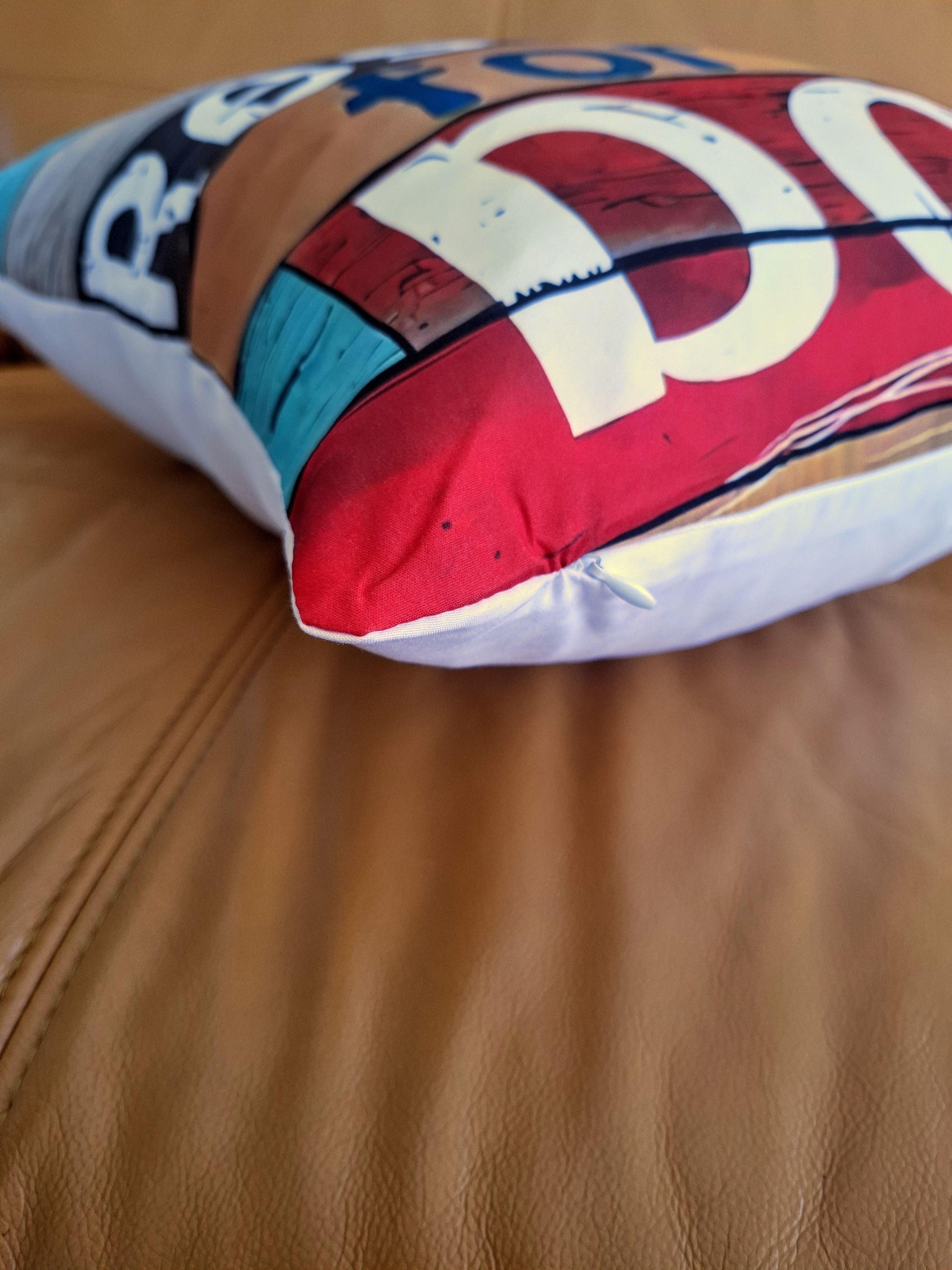 Vibrant Reserved for the Dog Print Cushion Cover 45x45cm