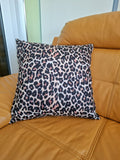 Leopard Print Soft Touch Cushion Cover 45x45cm