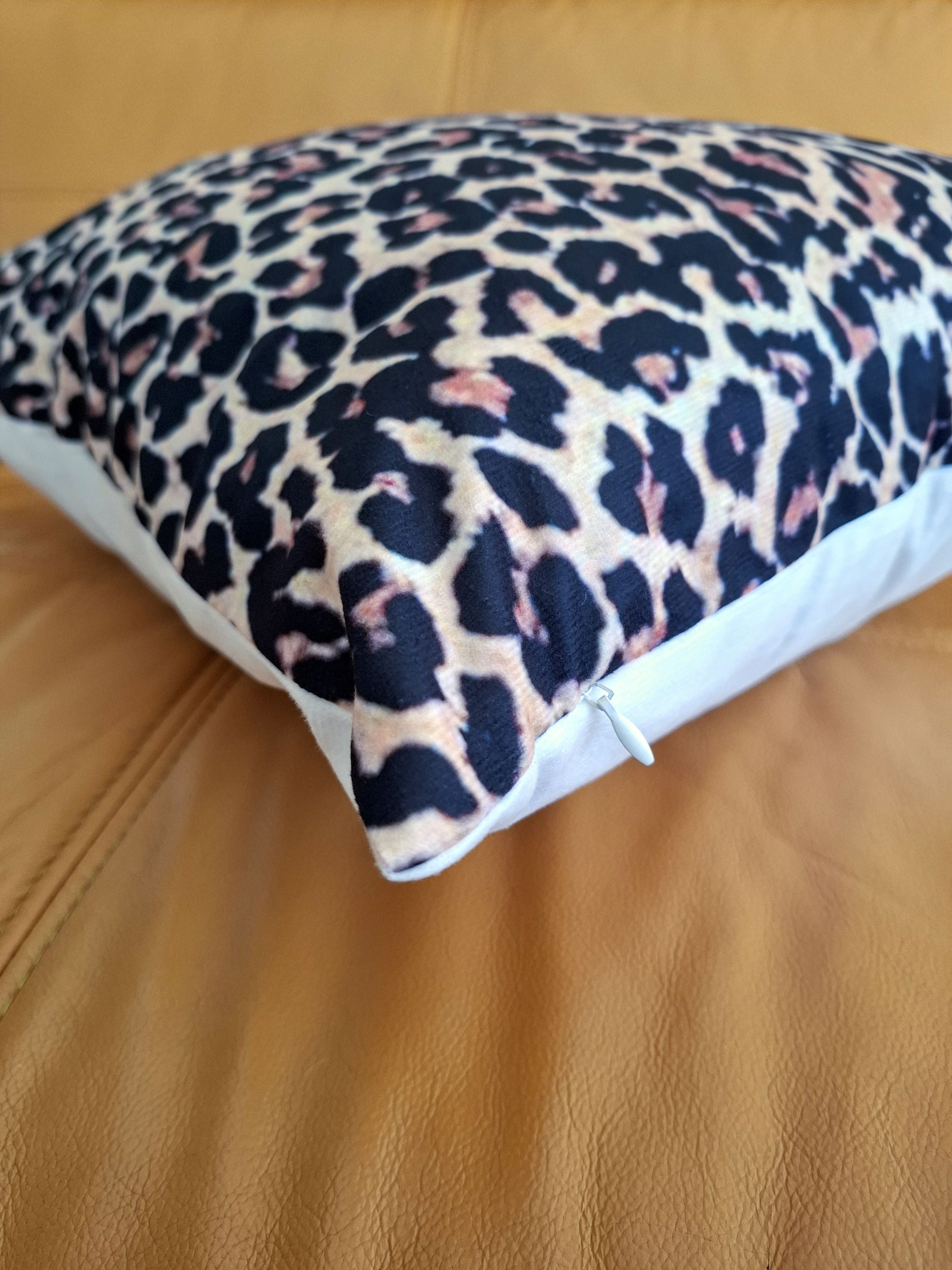 Leopard Print Soft Touch Cushion Cover 45x45cm