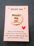 When Times Are Tough and You Don't Know What to Do, Here's a Big Hug From Me to You to Help to Get You Through Pocket Hug Love Token