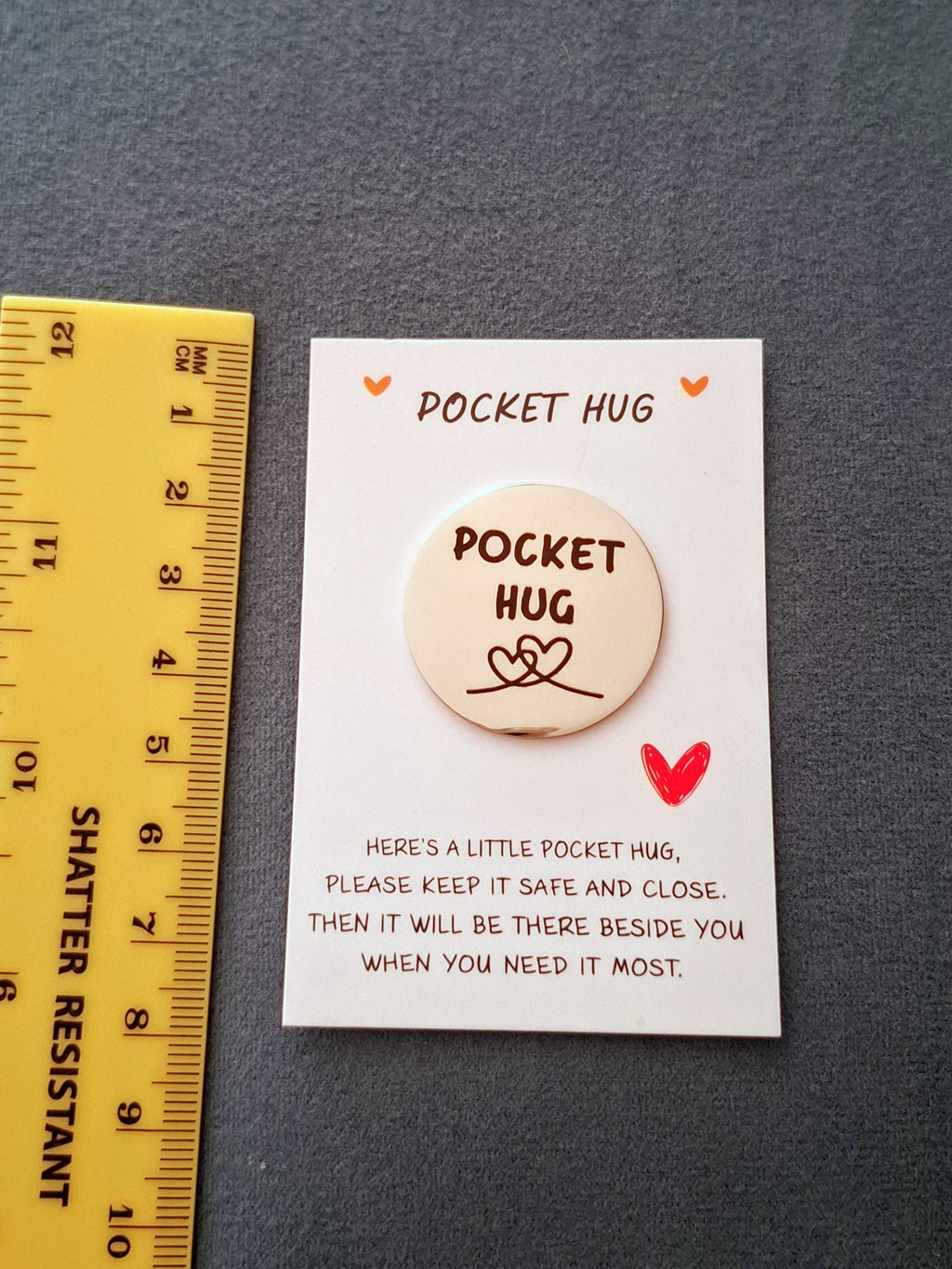 When Times Are Tough and You Don't Know What to Do, Here's a Big Hug From Me to You to Help to Get You Through Pocket Hug Love Token