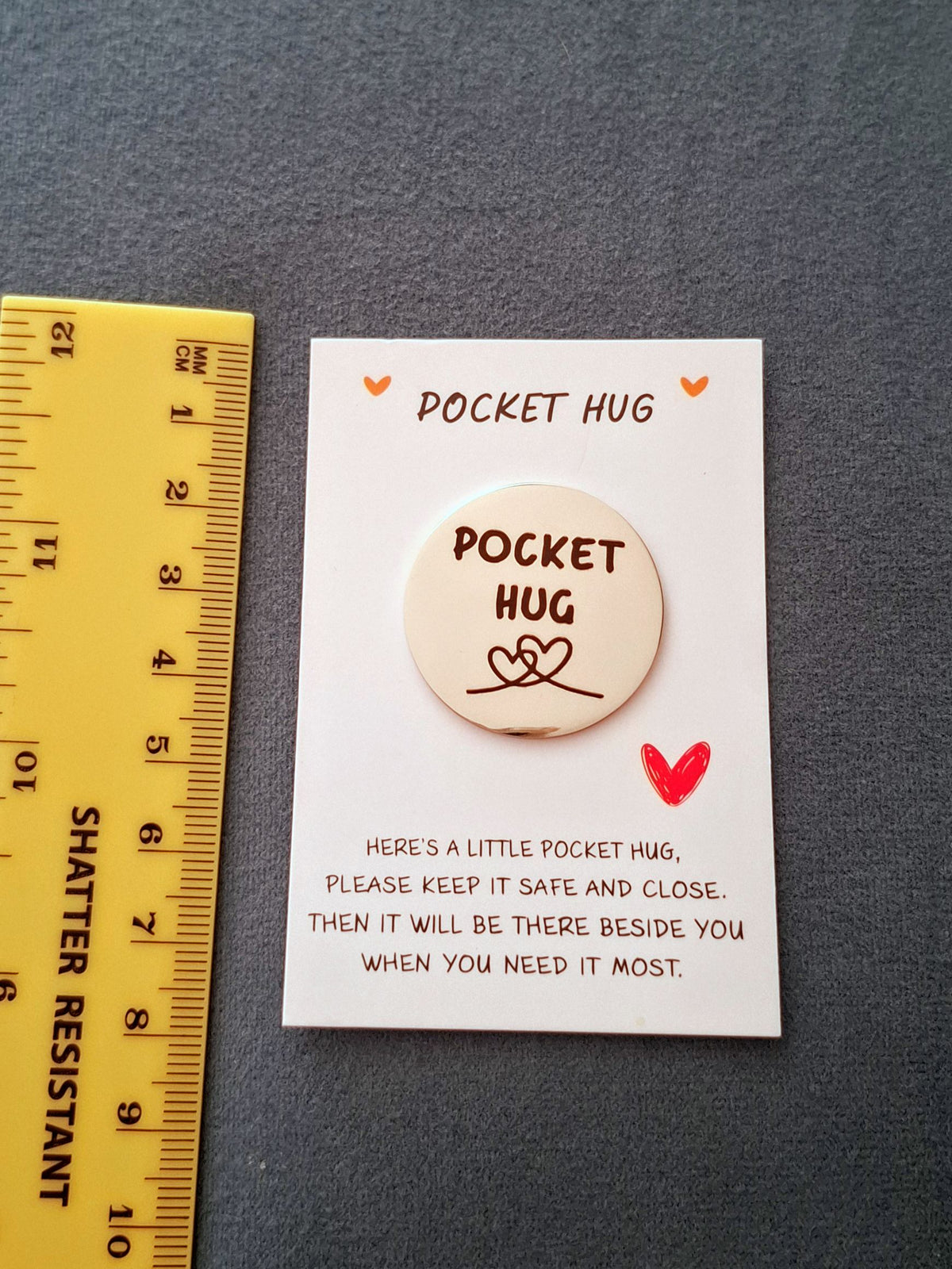 When Times Are Tough and You Don't Know What to Do, Here's a Big Hug From Me to You to Help to Get You Through Pocket Hug Love Token