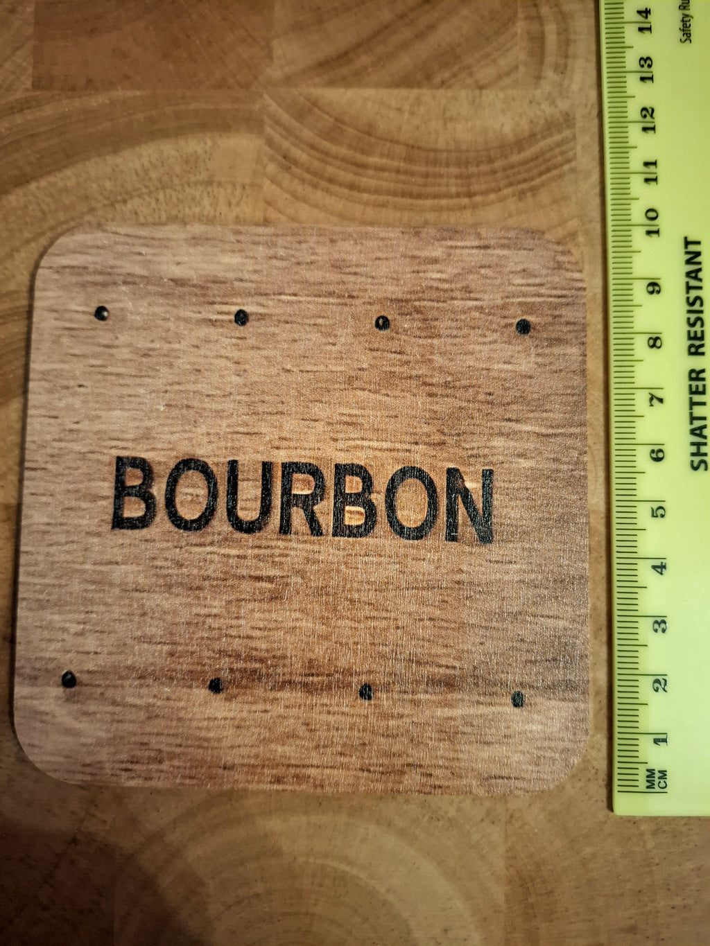 Biscuit Theme 6 Piece Wooden Coaster Set