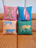 Vibrant Abstract Leopard Design Cushion Covers 4 Pack 45x45cm