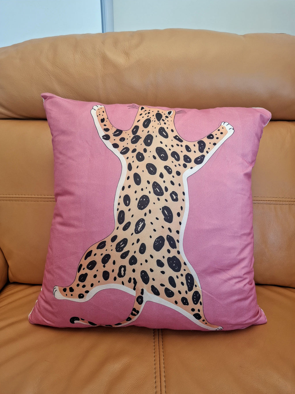 Vibrant Abstract Leopard Design Cushion Covers 4 Pack 45x45cm