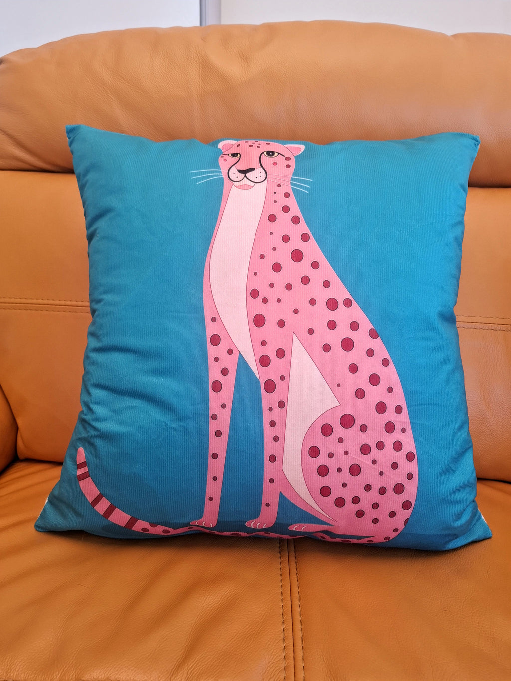 Vibrant Abstract Leopard Design Cushion Covers 4 Pack 45x45cm