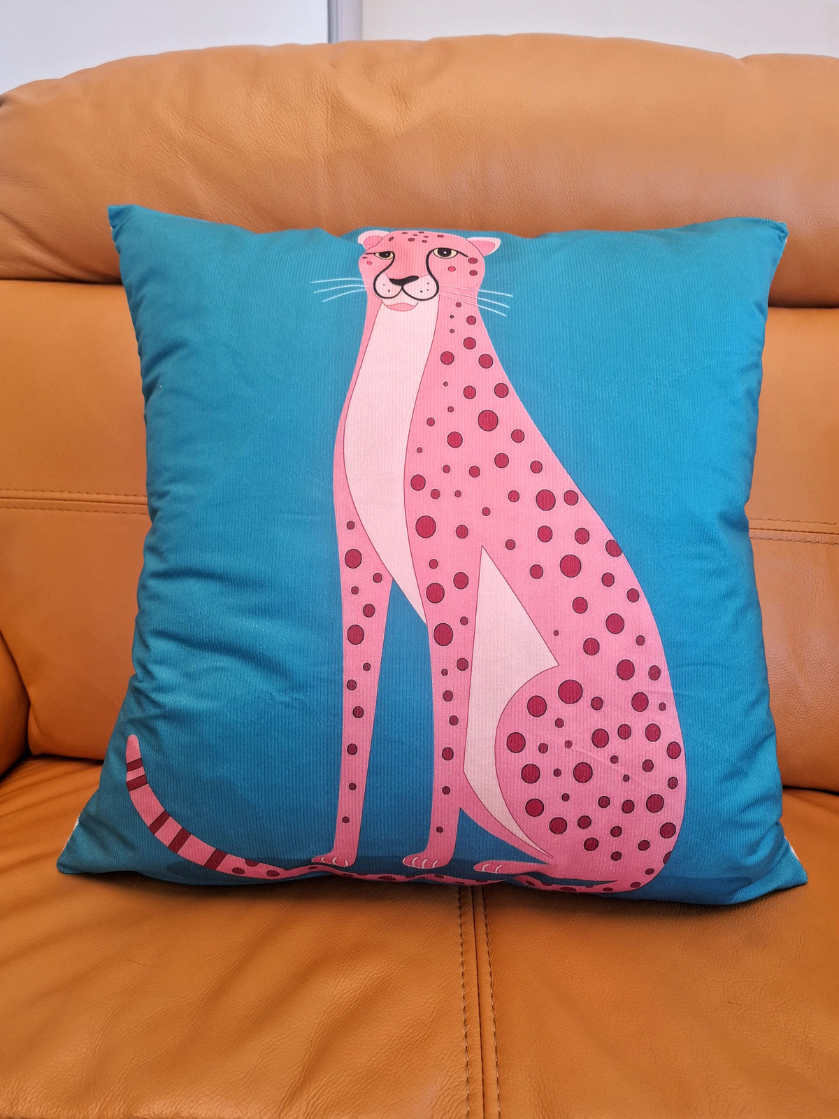 Vibrant Abstract Leopard Design Cushion Covers 4 Pack 45x45cm