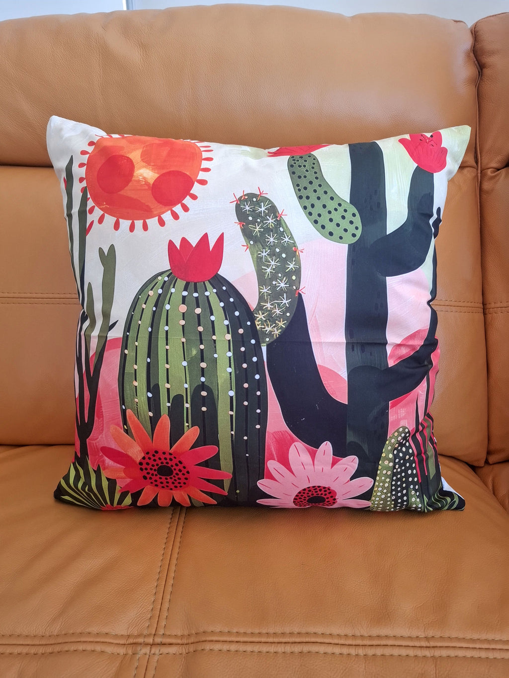 Cactus Design Cushion Covers Set of 4