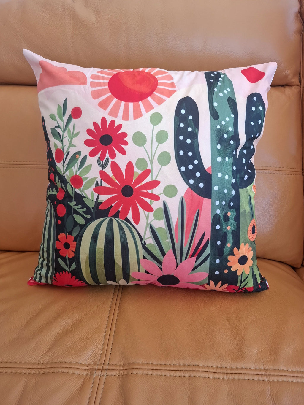Cactus Design Cushion Covers Set of 4
