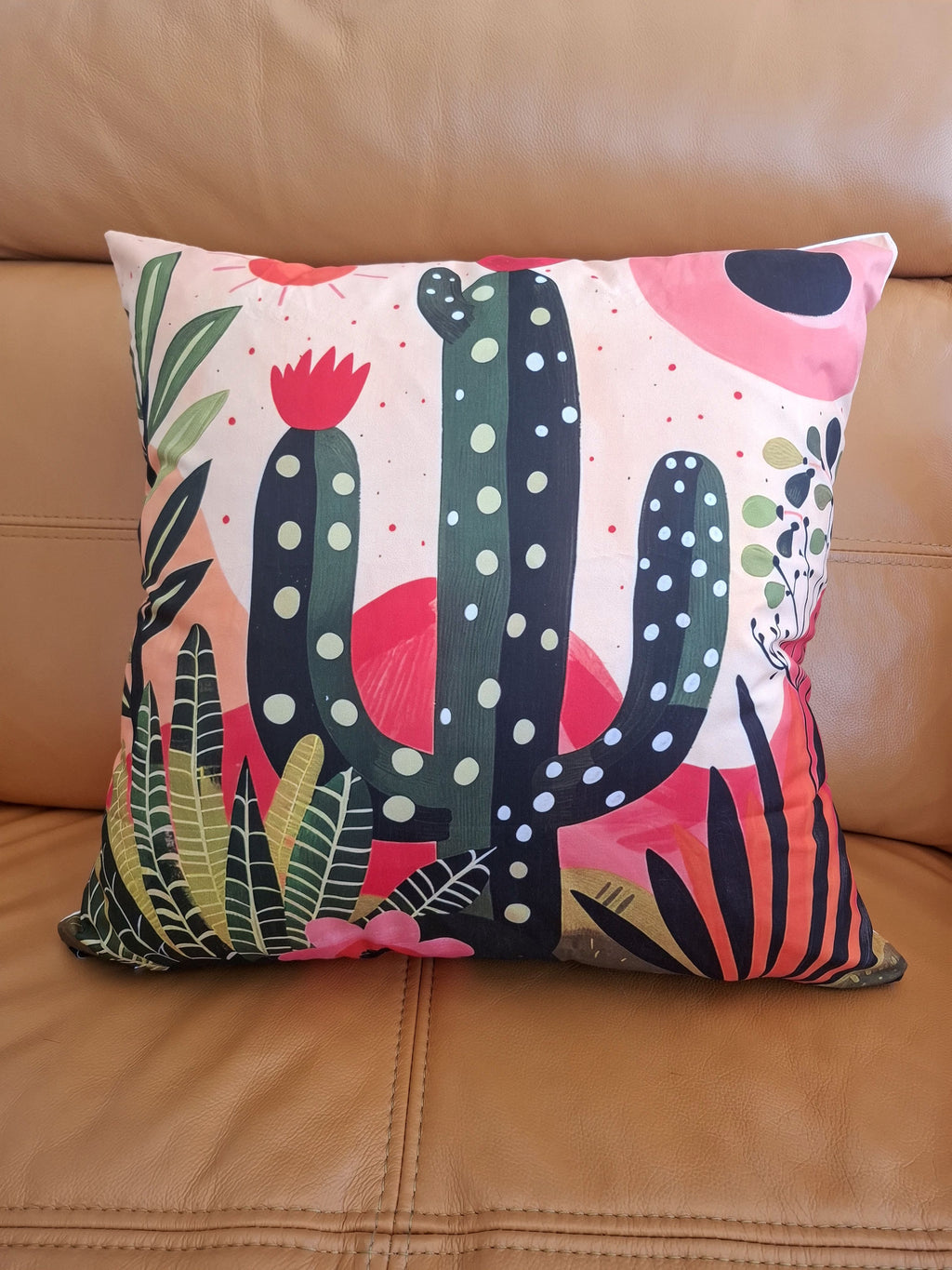 Cactus Design Cushion Covers Set of 4