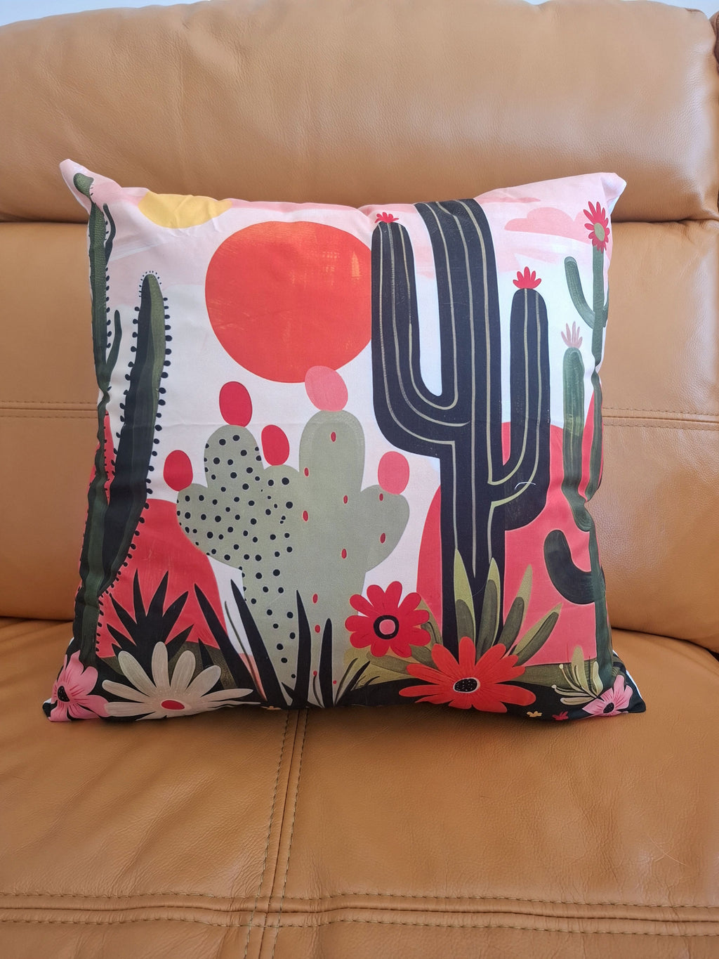 Cactus Design Cushion Covers Set of 4