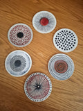 Quirky Kitchen Gift – Summer Fruit Wooden Coaster Set of 6 | Colourful Home Accessory