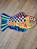 Blue Fish Faux Cashmere Bath Mat 60x90cm