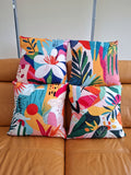 Tropical Colour Block Cushion Covers - Pack of 4