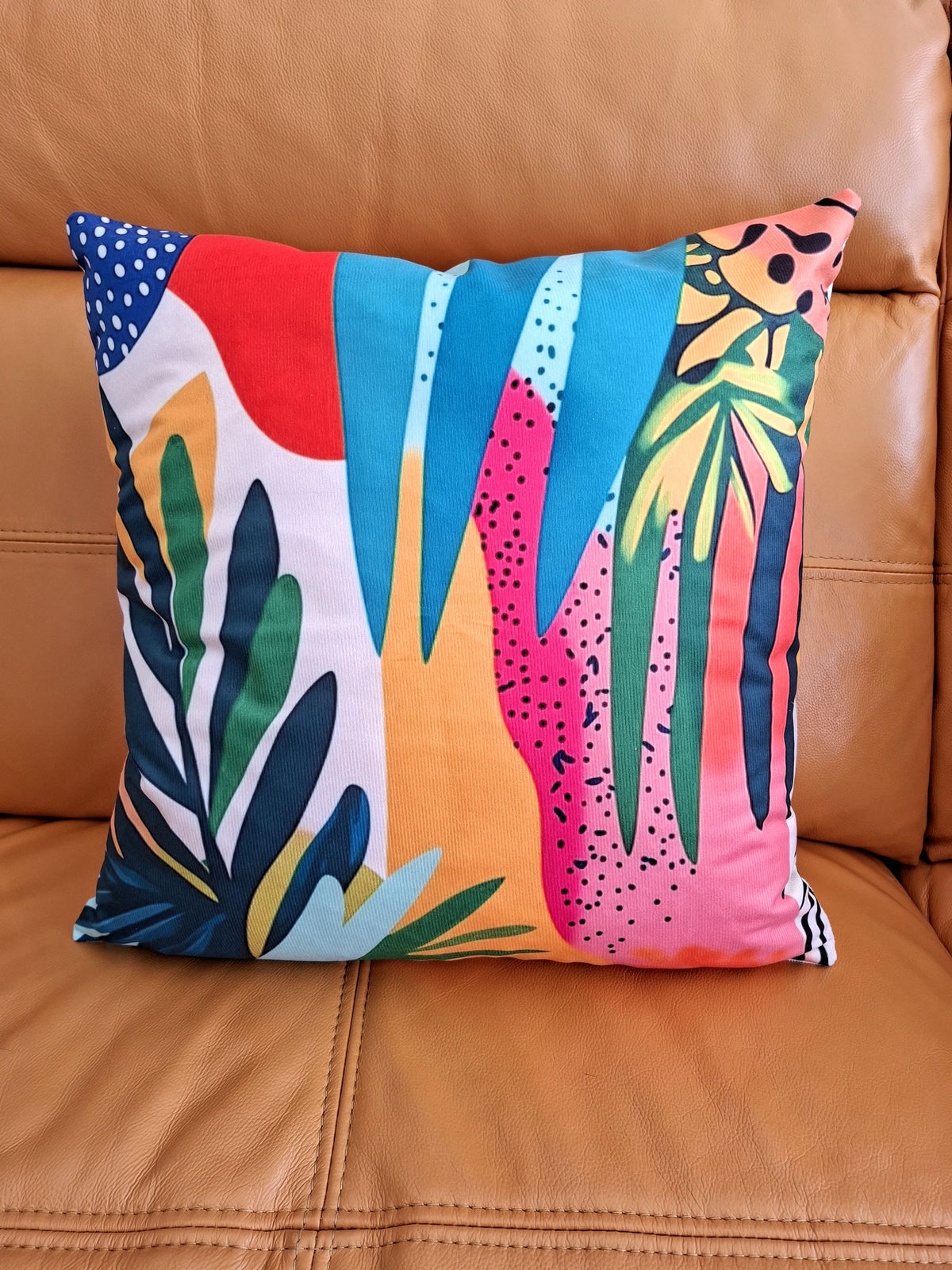 Tropical Colour Block Cushion Covers - Pack of 4