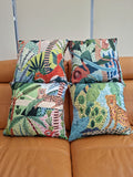 Abstract Tropical Rainforest Design Cushion Covers 45x45cm Pack of 4