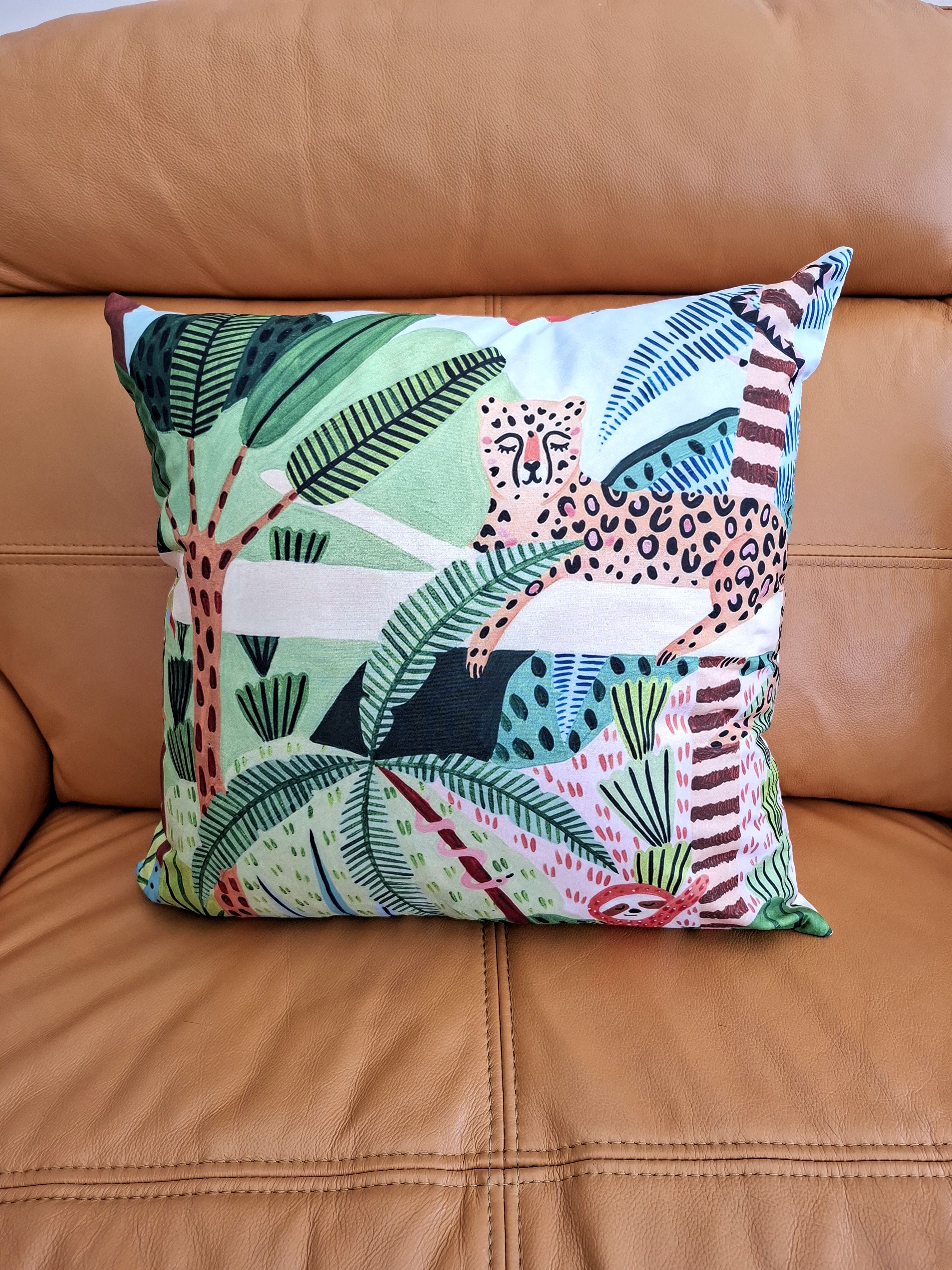 Abstract Tropical Rainforest Design Cushion Covers 45x45cm Pack of 4