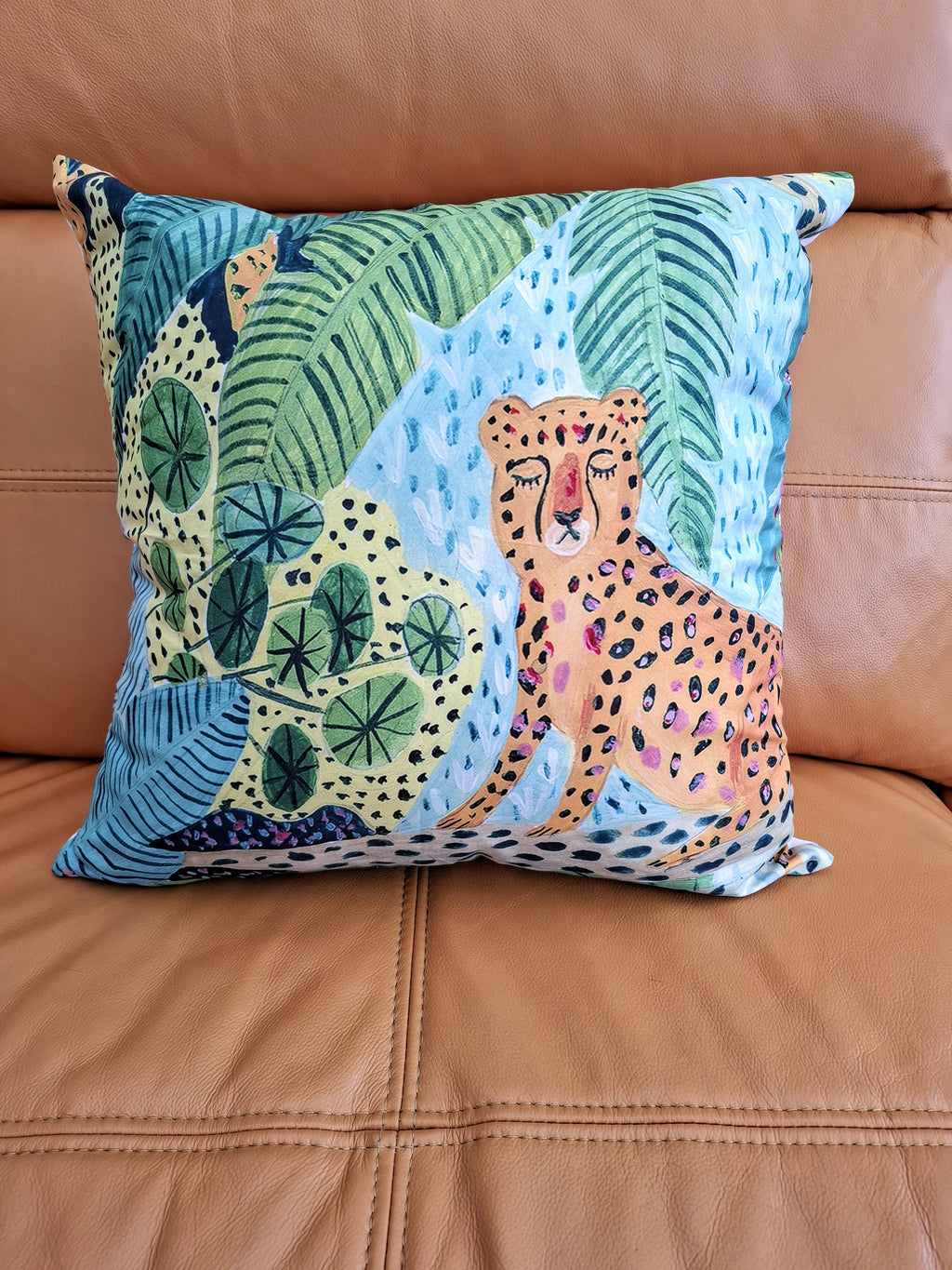 Abstract Tropical Rainforest Design Cushion Covers 45x45cm Pack of 4