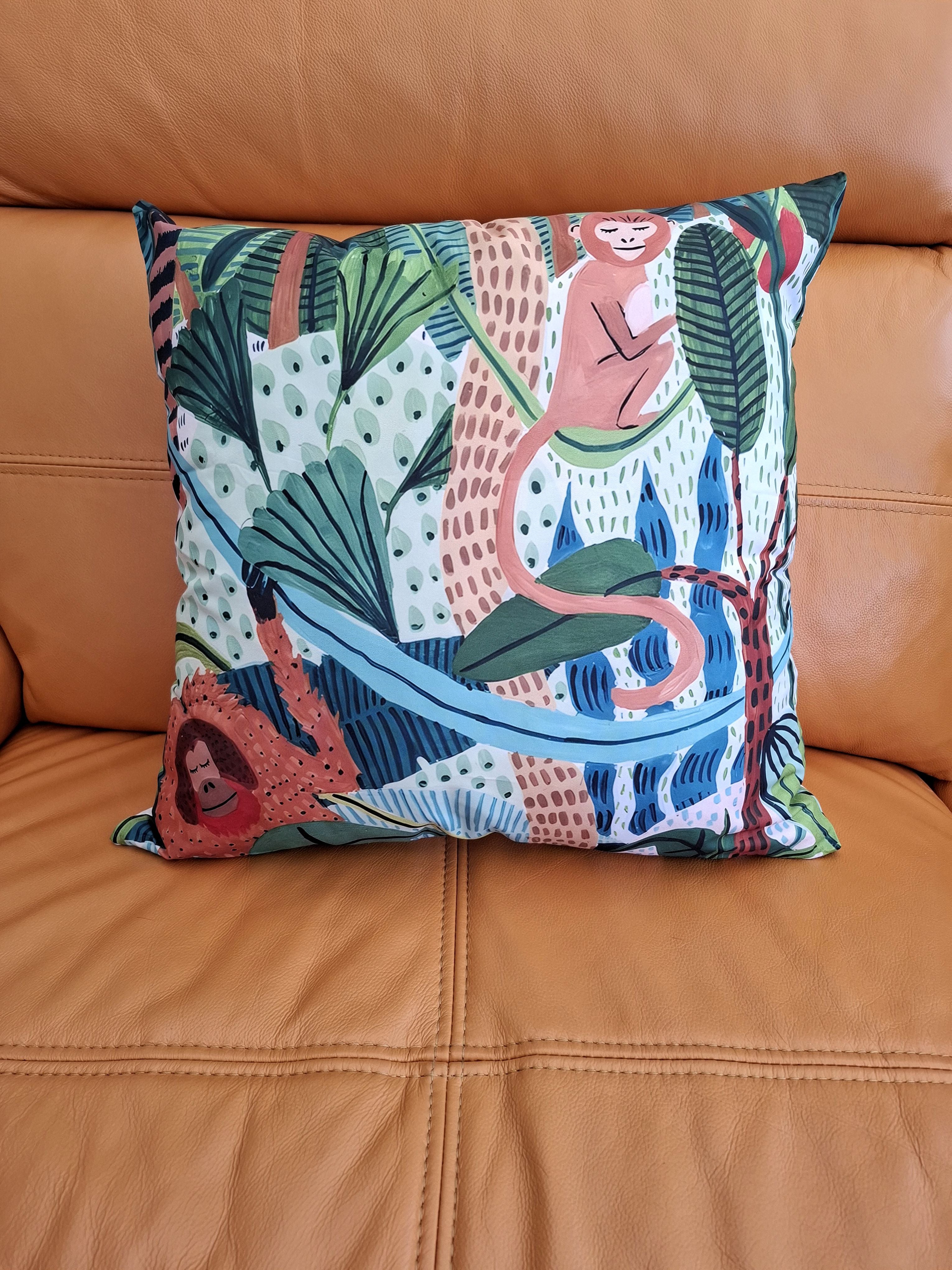 Abstract Tropical Rainforest Design Cushion Covers 45x45cm Pack of 4