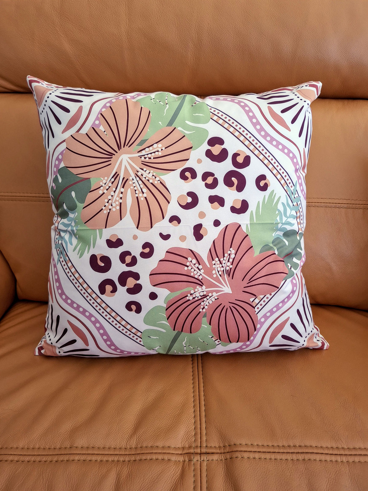 Tropical Summer Rainforest Design Cushion Covers 45x45cm 4 Pack
