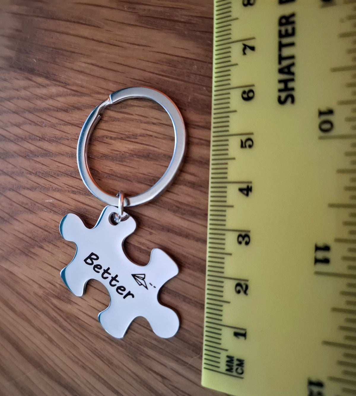 Better Together 2 Piece Puzzle Shape Keyrings