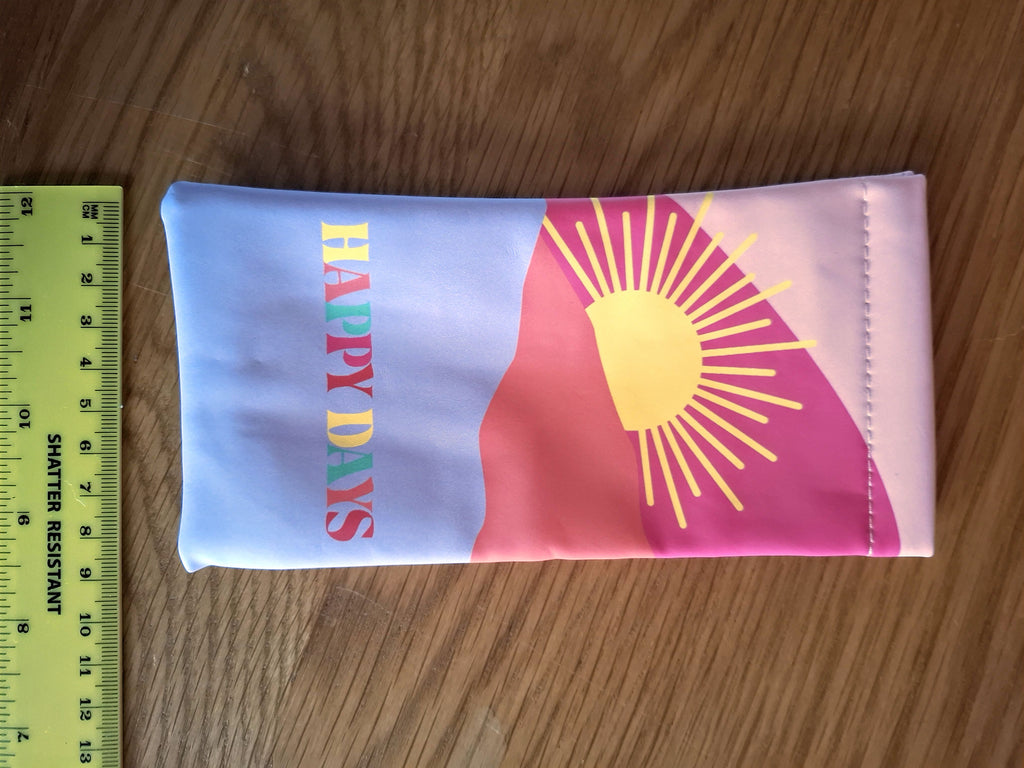 Happy Days Snap Closure Sunglasses Case