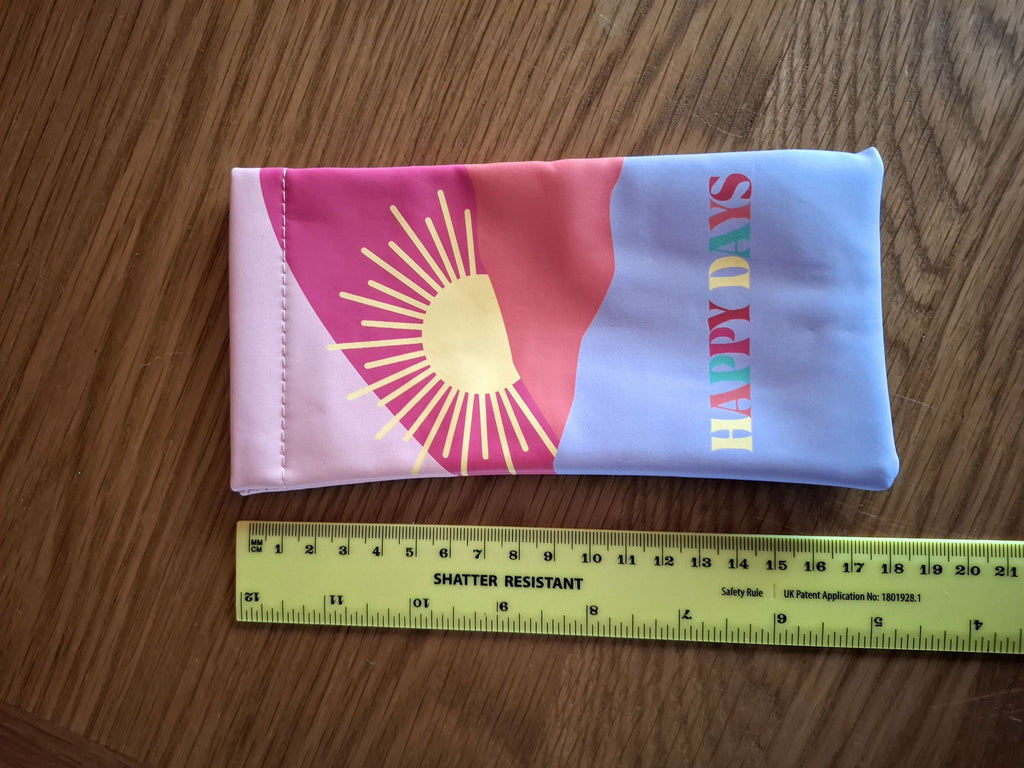 Happy Days Snap Closure Sunglasses Case