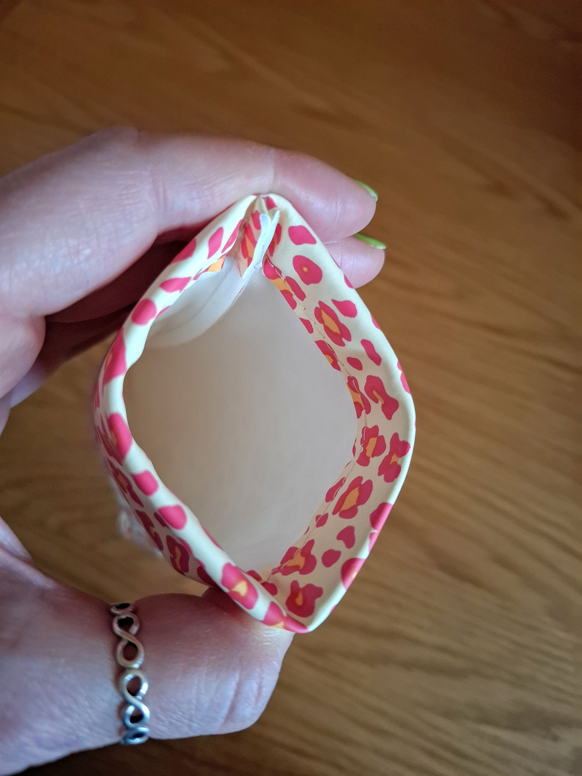 Pink Leopard Print Snap Closure Sunglasses Case