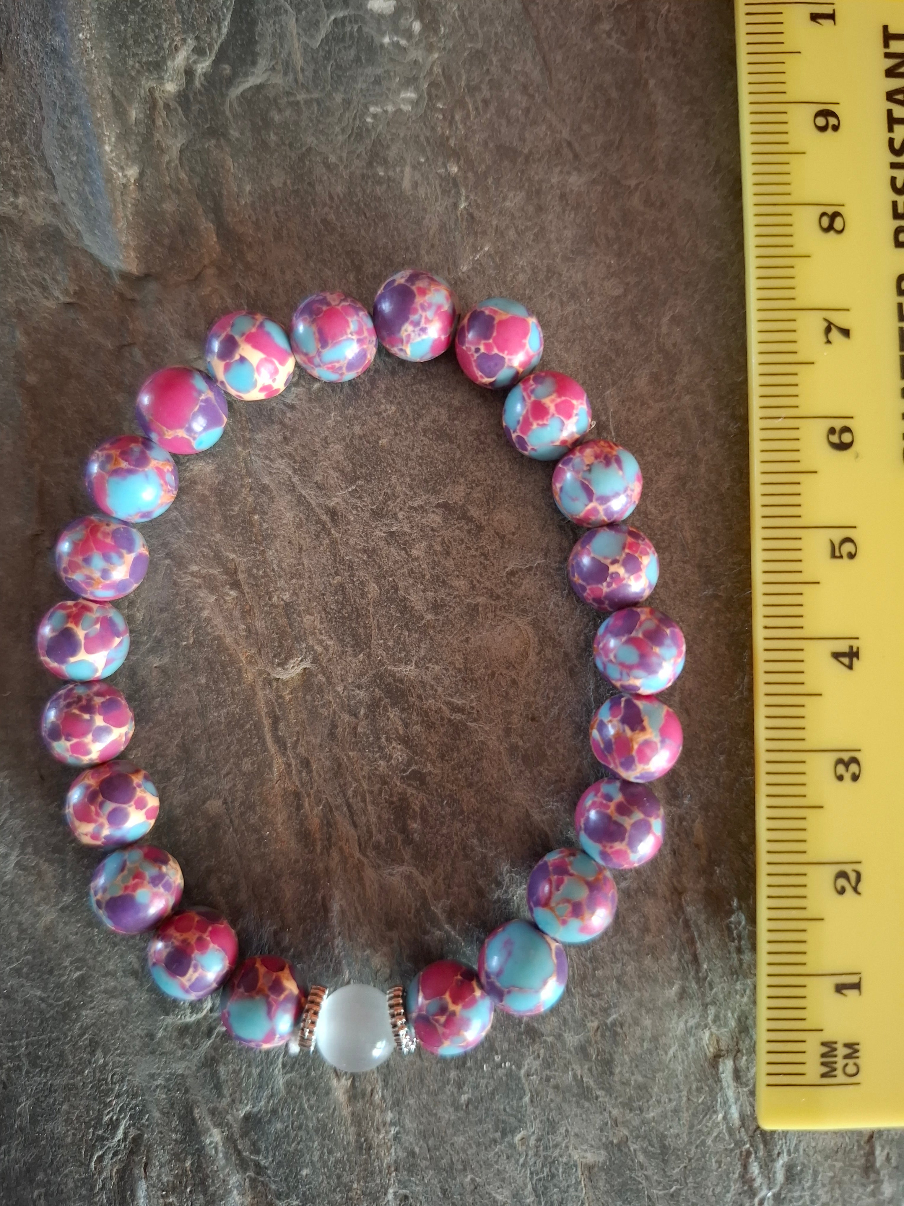 Agate and Hematite Natural Stone Menopause Relief Bracelet